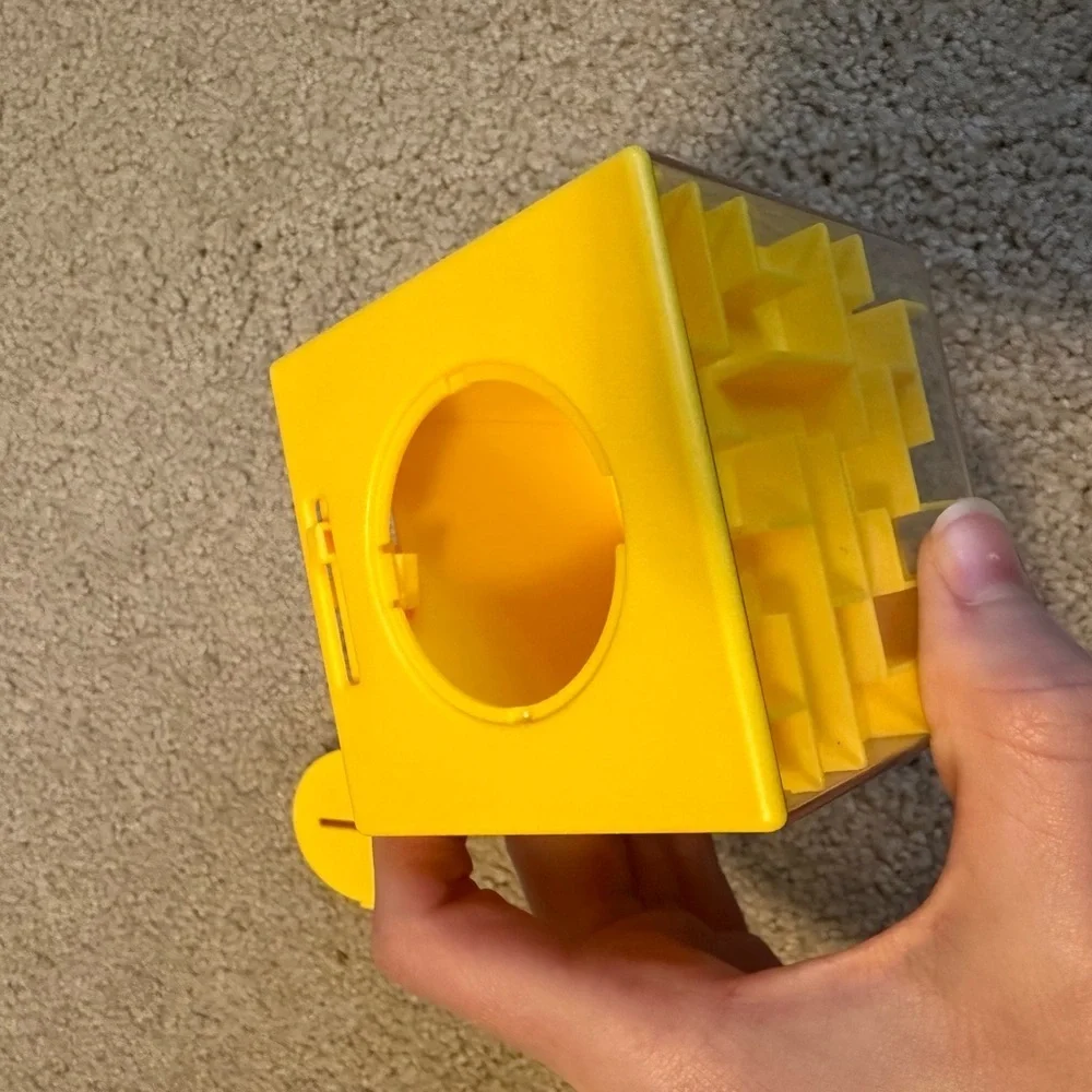 Maze Money Box - yellow
